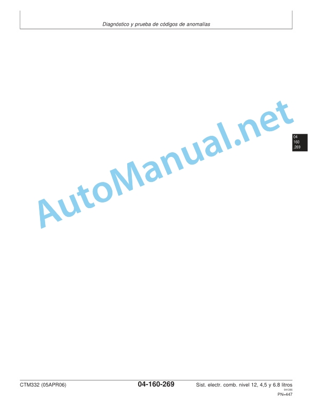 John Deere POWERTECH Diesel Engines 4.5 and 6.8 Liters Technical Manual 05APR06 Spanish 5 John Deere POWERTECH Diesel Engines 4.5 and 6.8 Liters Technical Manual 05APR06 Spanish - Image 5