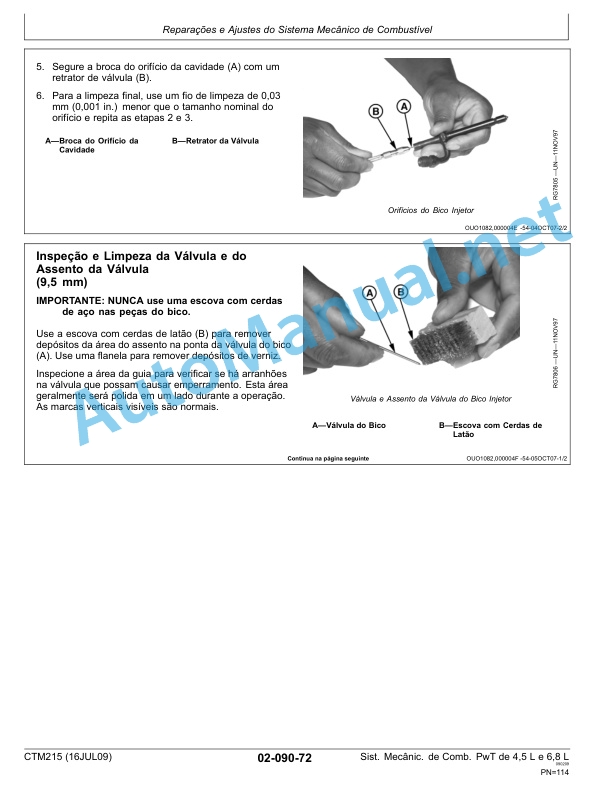 John Deere PowerTech Diesel Engines 4.5 L and 6.8 L Mechanical Fuel Systems Component Technical Manual CTM215 16-JUL-09 Portuguese 3 John Deere PowerTech Diesel Engines 4.5 L and 6.8 L Mechanical Fuel Systems Component Technical Manual CTM215 16-JUL-09 Portuguese - Image 3