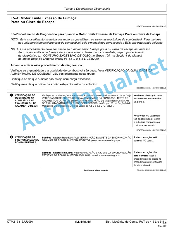 John Deere PowerTech Diesel Engines 4.5 L and 6.8 L Mechanical Fuel Systems Component Technical Manual CTM215 16-JUL-09 Portuguese 4 John Deere PowerTech Diesel Engines 4.5 L and 6.8 L Mechanical Fuel Systems Component Technical Manual CTM215 16-JUL-09 Portuguese - Image 4