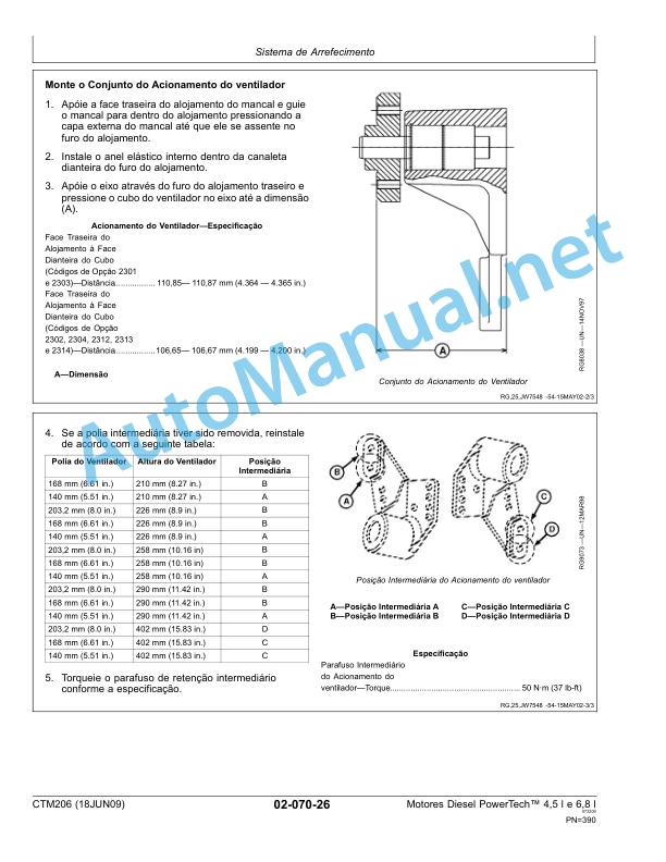 John Deere PowerTech Plus 4.5L and 6.8L Diesel Engines Base Component Technical Manual CTM206 18-Jun-09 Portuguese 4 John Deere PowerTech Plus 4.5L and 6.8L Diesel Engines Base Component Technical Manual CTM206 18-Jun-09 Portuguese - Image 4