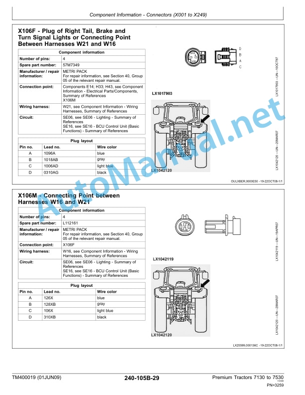 John Deere Premium Tractors 7130 to 7530 Diagnostics Technical Manual TM400019 01-JUN-09 4 John Deere Premium Tractors 7130 to 7530 Diagnostics Technical Manual TM400019 01-JUN-09 - Image 4