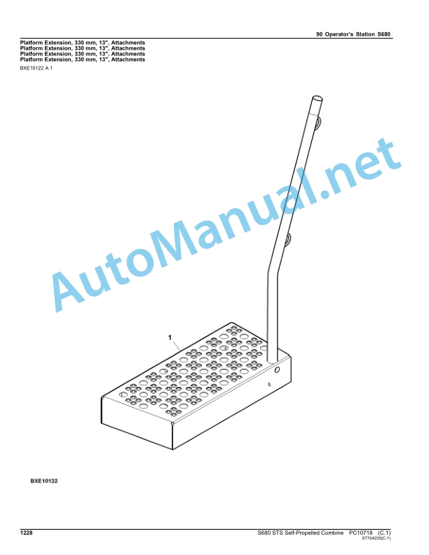 John Deere S680 STS Self-Propelled Combine Parts Catalog PC10718 Sep-12 4 John Deere S680 STS Self-Propelled Combine Parts Catalog PC10718 Sep-12 - Image 4