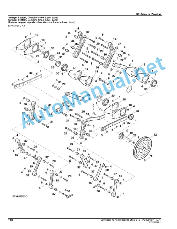 John Deere Self-Propelled Harvester S550 STS Parts Catalog PC12065P August 2014 Portuguese 5 John Deere Self-Propelled Harvester S550 STS Parts Catalog PC12065P August 2014 Portuguese - Image 5
