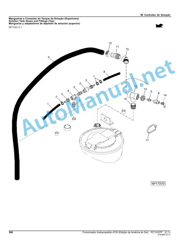 John Deere Self-propelled Sprayer 4730 Parts Catalog PC11037P March 2013 Portuguese 4 John Deere Self-propelled Sprayer 4730 Parts Catalog PC11037P March 2013 Portuguese - Image 4