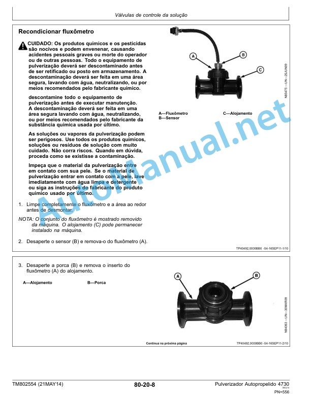 John Deere Self-propelled Sprayer 4730 Technical Manual TM802554 21MAY14 Portuguese 5 John Deere Self-propelled Sprayer 4730 Technical Manual TM802554 21MAY14 Portuguese - Image 5