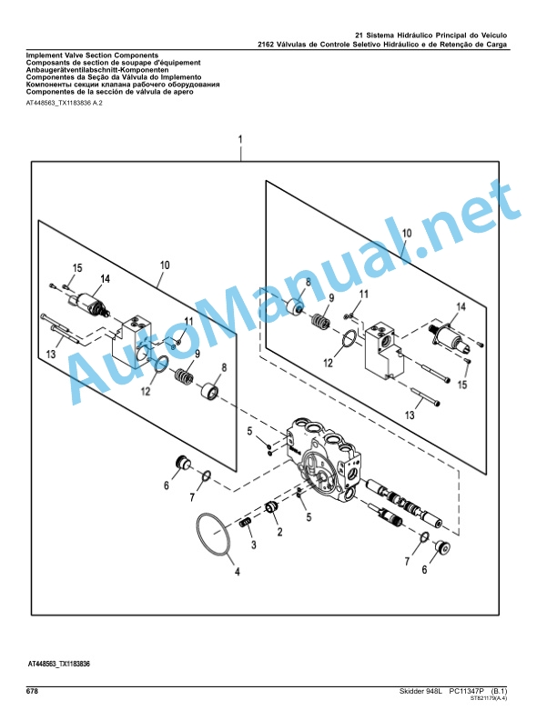 John Deere Skidder 948L Parts Catalog PC11347P Mar-15 Portuguese 5 John Deere Skidder 948L Parts Catalog PC11347P Mar-15 Portuguese - Image 5