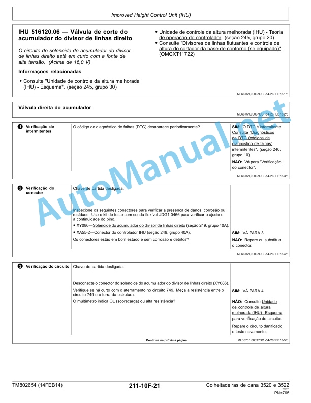 John Deere Sugarcane Harvester 3520 and 3522 Technical Manual TM802654 February 2014 Portuguese 3 John Deere Sugarcane Harvester 3520 and 3522 Technical Manual TM802654 February 2014 Portuguese - Image 3