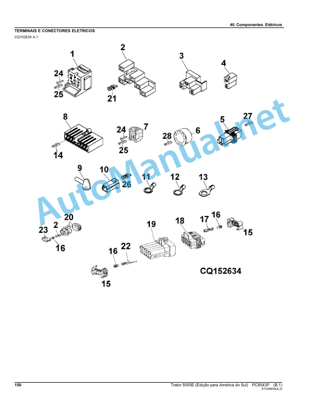 John Deere Tractor 5055E (South America Edition) Parts Catalog PC8543P April 2014 Portuguese 3 John Deere Tractor 5055E (South America Edition) Parts Catalog PC8543P April 2014 Portuguese - Image 3