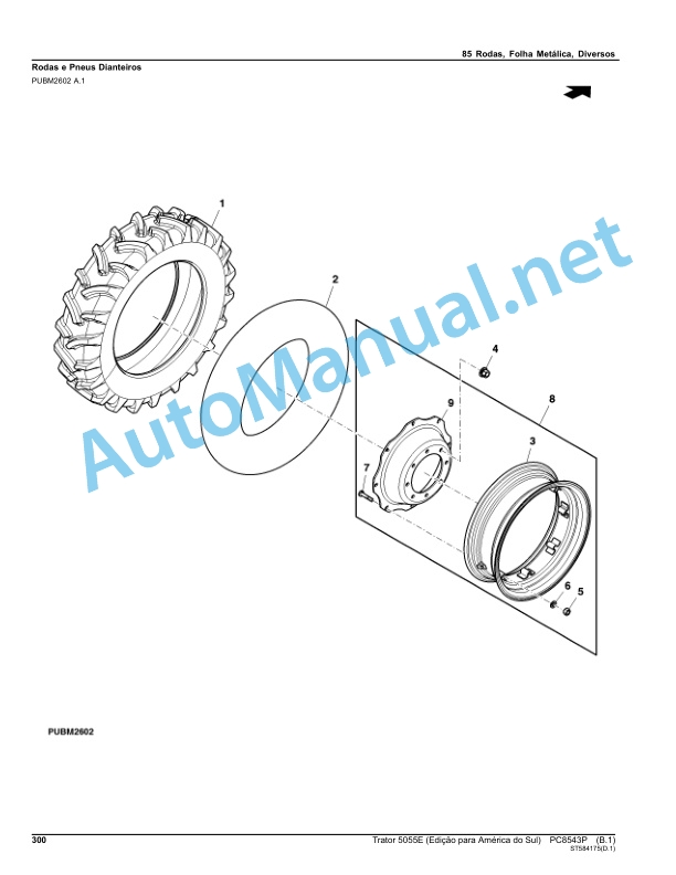 John Deere Tractor 5055E (South America Edition) Parts Catalog PC8543P April 2014 Portuguese 5 John Deere Tractor 5055E (South America Edition) Parts Catalog PC8543P April 2014 Portuguese - Image 5