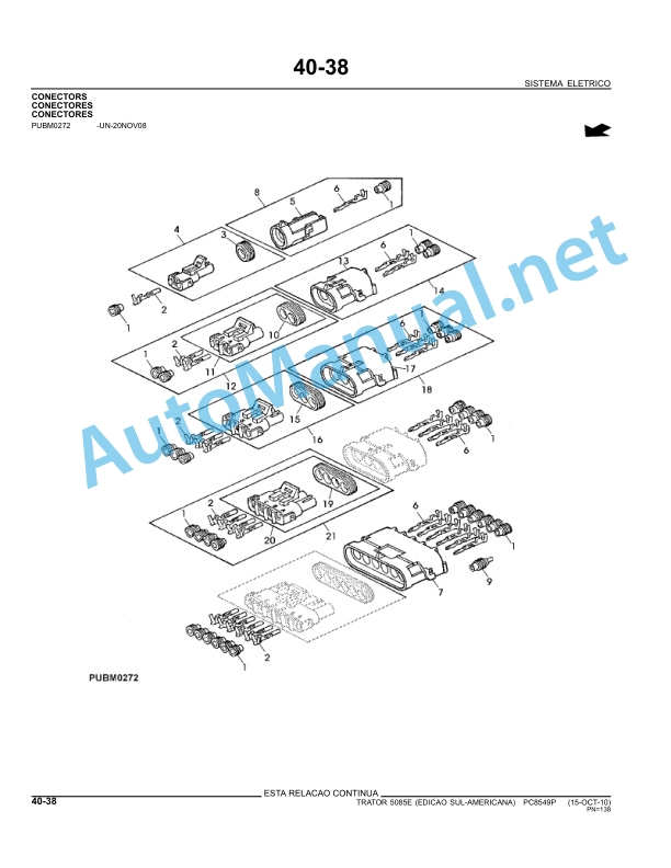 John Deere Tractor 5085E Parts Catalog PC8549P 13-JAN-11 Portuguese 3 John Deere Tractor 5085E Parts Catalog PC8549P 13-JAN-11 Portuguese - Image 3