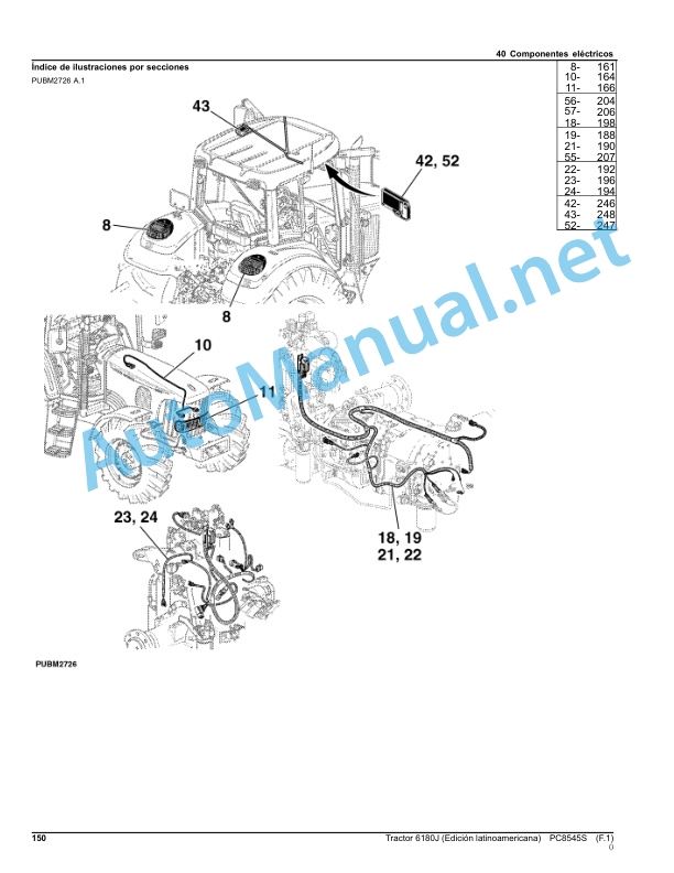 John Deere Tractor 6180J (Latin American Edition) Parts Catalog PC8545 September 2015 Spanish 2 John Deere Tractor 6180J (Latin American Edition) Parts Catalog PC8545 September 2015 Spanish - Image 2