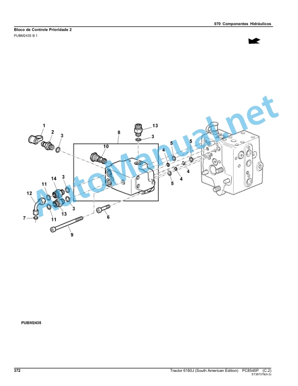 John Deere Tractor 6180J (South American Edition) Parts Catalog PC8545P FEB-12 Portuguese 4 John Deere Tractor 6180J (South American Edition) Parts Catalog PC8545P FEB-12 Portuguese - Image 4