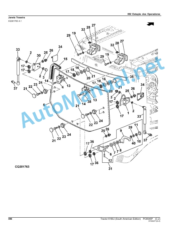 John Deere Tractor 6180J (South American Edition) Parts Catalog PC8545P FEB-12 Portuguese 5 John Deere Tractor 6180J (South American Edition) Parts Catalog PC8545P FEB-12 Portuguese - Image 5
