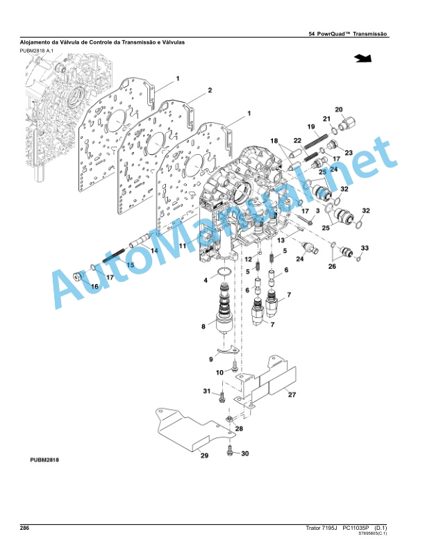 John Deere Tractor 7195J Parts Catalog PC11035P October 2015 Portuguese 3 John Deere Tractor 7195J Parts Catalog PC11035P October 2015 Portuguese - Image 3