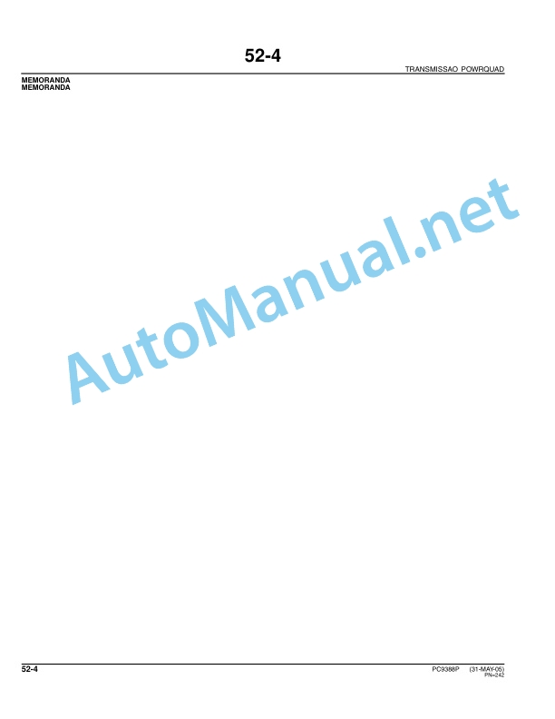 John Deere Tractor 7815 Parts Catalog PC9388P Portuguese 3 John Deere Tractor 7815 Parts Catalog PC9388P Portuguese - Image 3