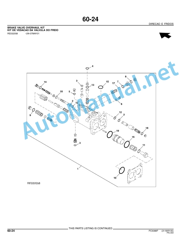 John Deere Tractor 7815 Parts Catalog PC9388P Portuguese 4 John Deere Tractor 7815 Parts Catalog PC9388P Portuguese - Image 4