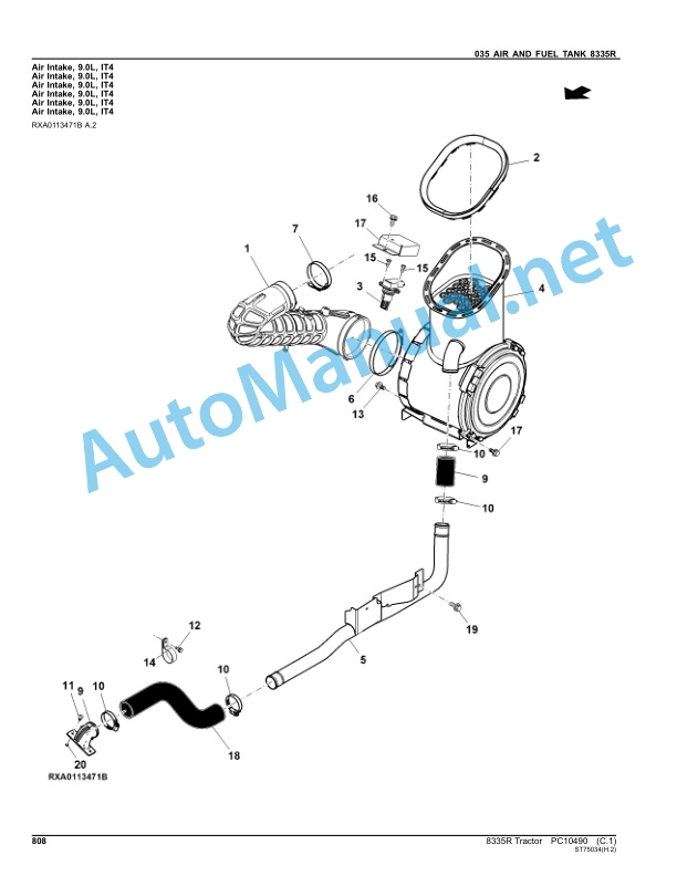 John Deere Tractor 8335R Parts Catalog PC10490 May 2012 3 John Deere Tractor 8335R Parts Catalog PC10490 May 2012 - Image 3