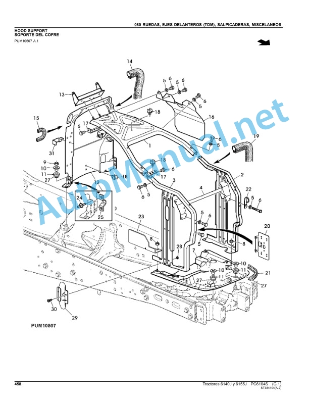 John Deere Tractores 6140J y 6155J Parts Catalog PC6104S Apr-15 Spanish 4 John Deere Tractores 6140J y 6155J Parts Catalog PC6104S Apr-15 Spanish - Image 4