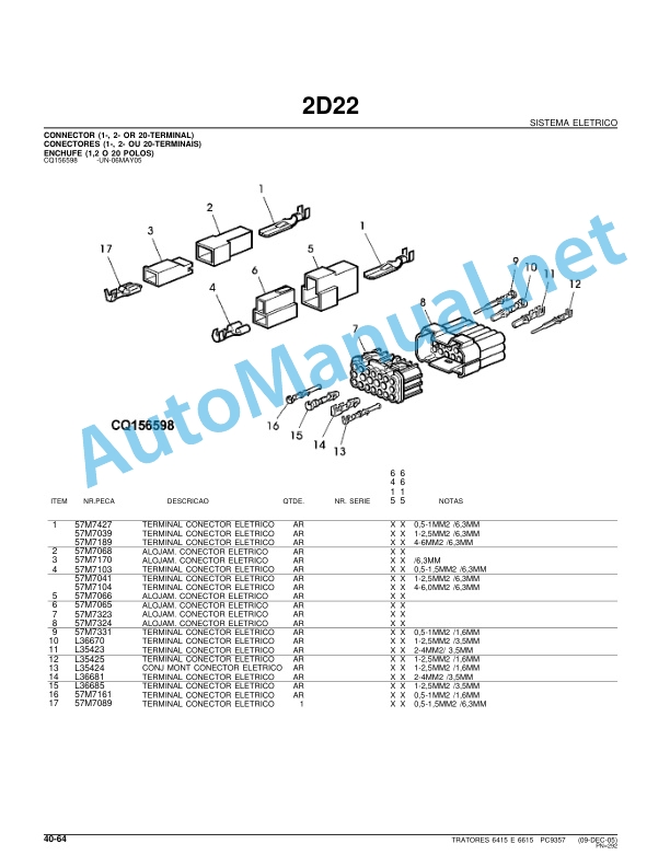 John Deere Tractors 6415 and 6615 Parts Catalog PC9357P 16MAR06 3 John Deere Tractors 6415 and 6615 Parts Catalog PC9357P 16MAR06 - Image 3