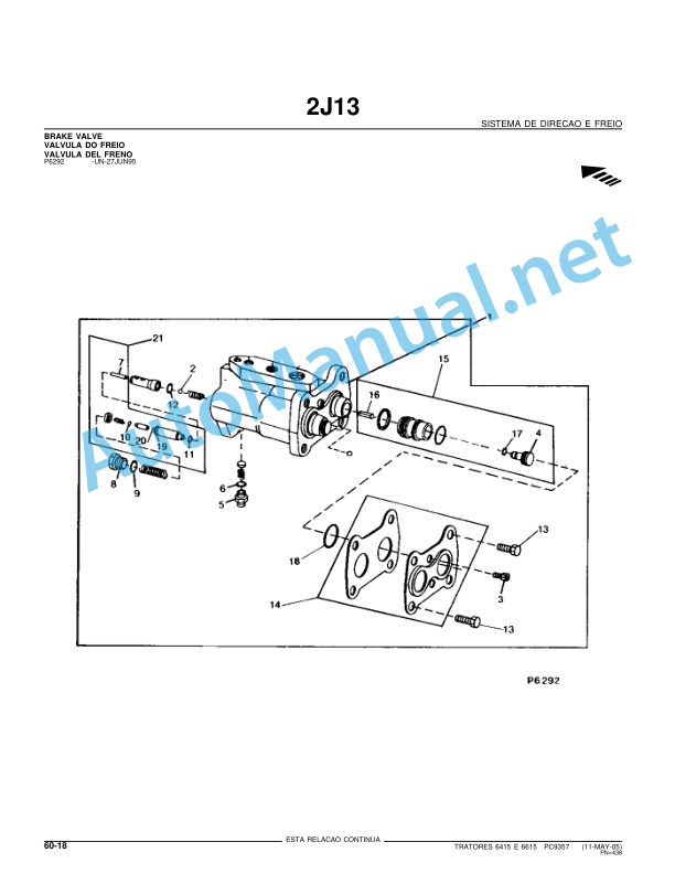 John Deere Tractors 6415 and 6615 Parts Catalog PC9357P 16MAR06 4 John Deere Tractors 6415 and 6615 Parts Catalog PC9357P 16MAR06 - Image 4