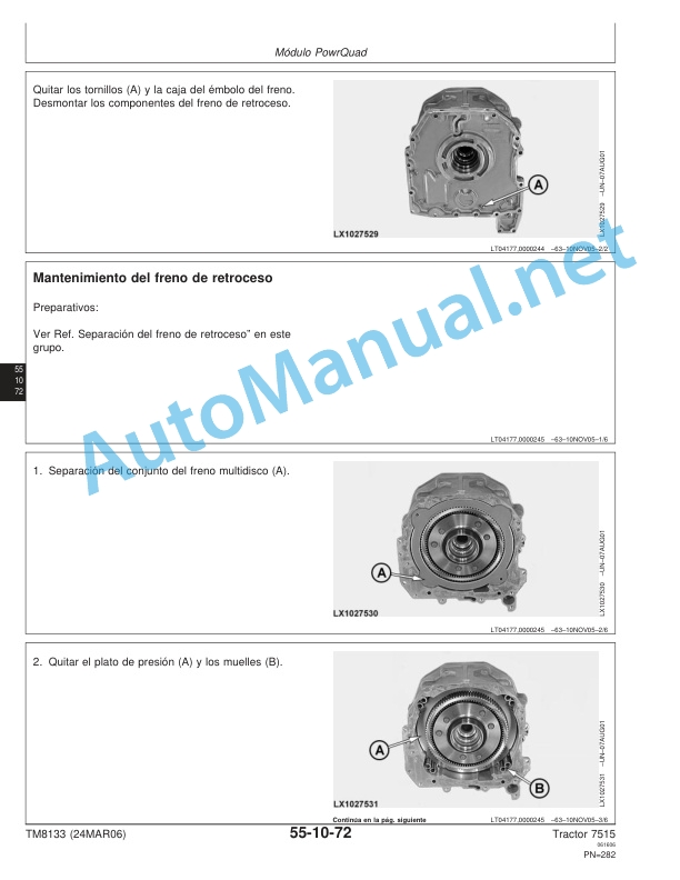 John Deere Tractors 7515 Repair Technical Manual TM8133 24MAR06 Spanish 3 John Deere Tractors 7515 Repair Technical Manual TM8133 24MAR06 Spanish - Image 3