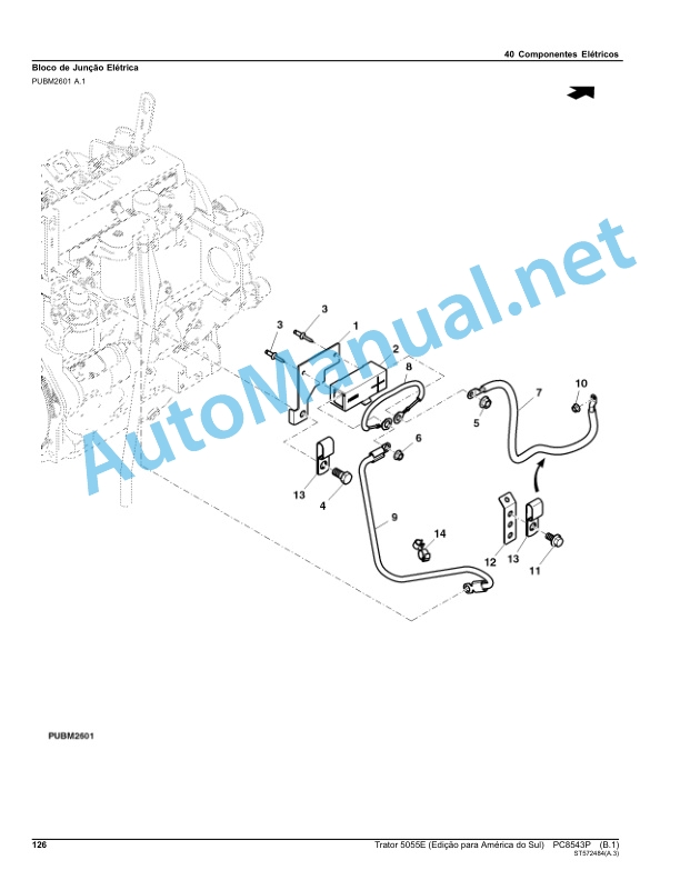 John Deere Trator 5055E (Edition for South America) Parts Catalog PC8543P APR-12 Portuguese 3 John Deere Trator 5055E (Edition for South America) Parts Catalog PC8543P APR-12 Portuguese - Image 3