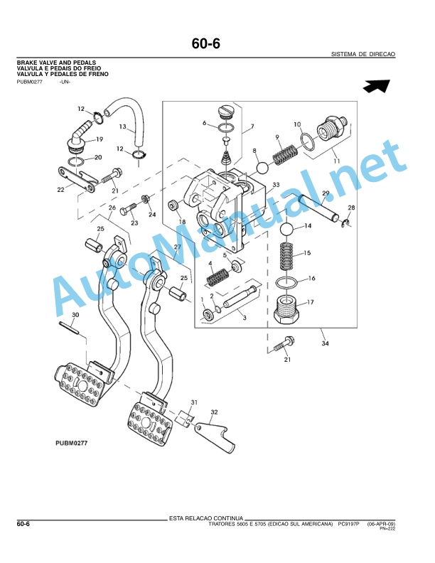 John Deere TRATORES 5605 E 5705 (Tractors 5605 and 5705) Parts Catalog PC9197P 06-APR-09 Portuguese 4 John Deere TRATORES 5605 E 5705 (Tractors 5605 and 5705) Parts Catalog PC9197P 06-APR-09 Portuguese - Image 4