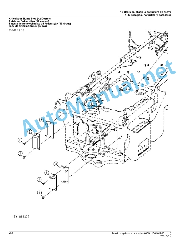 John Deere Wheel Feller Buncher 843K Parts Catalog PC10126S July 2012 Spanish 4 John Deere Wheel Feller Buncher 843K Parts Catalog PC10126S July 2012 Spanish - Image 4