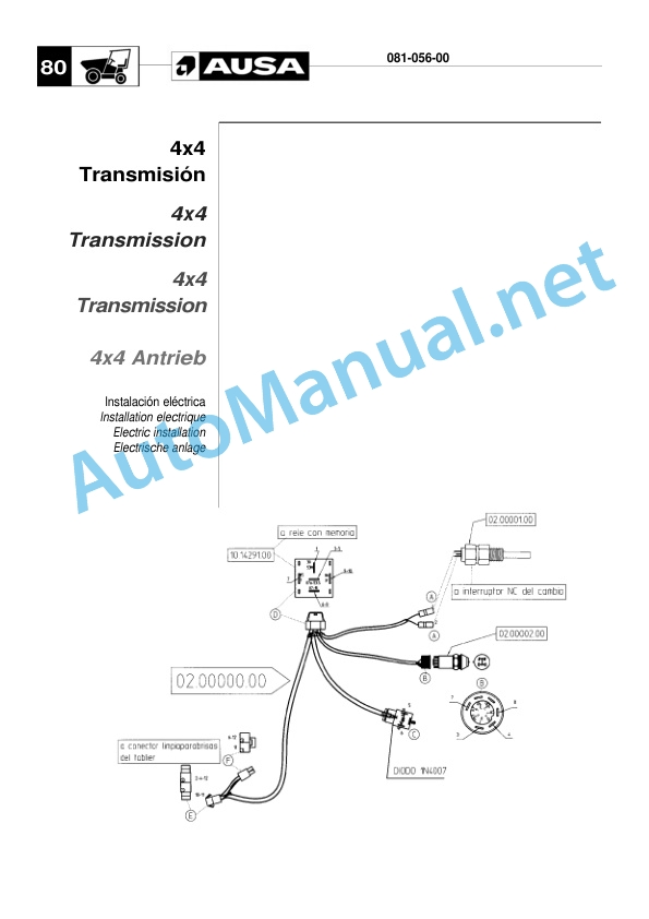 Kubota 108 DG, 120 DG, 150 DG Parts Manual Spanish, French, English, German-5
