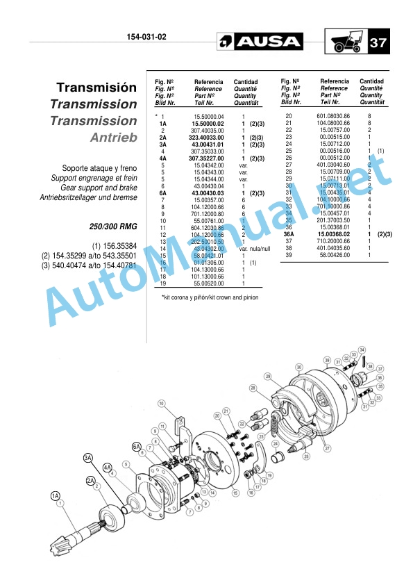 Kubota 200-250-300 RMG 200-250-300 RHG Parts Manual 3 Kubota 200-250-300 RMG 200-250-300 RHG Parts Manual-3