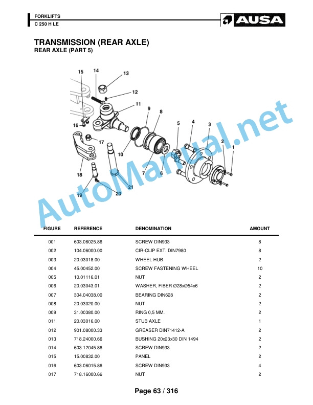 Kubota C 250 H LE Parts Manual 2 Kubota C 250 H LE Parts Manual - Image 2