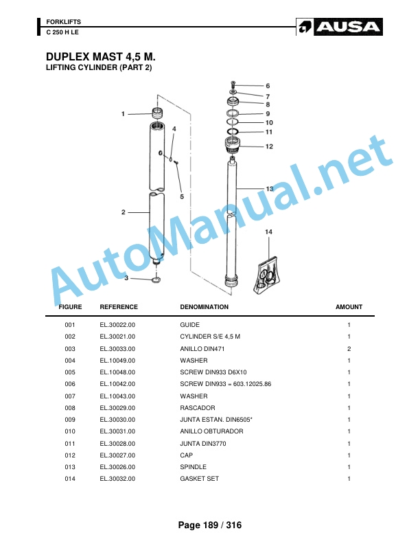 Kubota C 250 H LE Parts Manual 4 Kubota C 250 H LE Parts Manual - Image 4