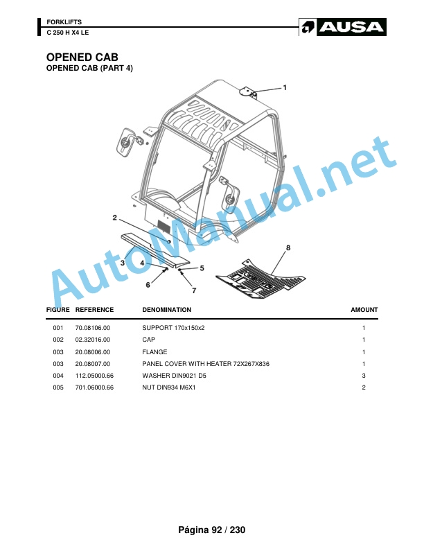 Kubota C 250 H x4 LE Parts Manual 3 Kubota C 250 H x4 LE Parts Manual - Image 3