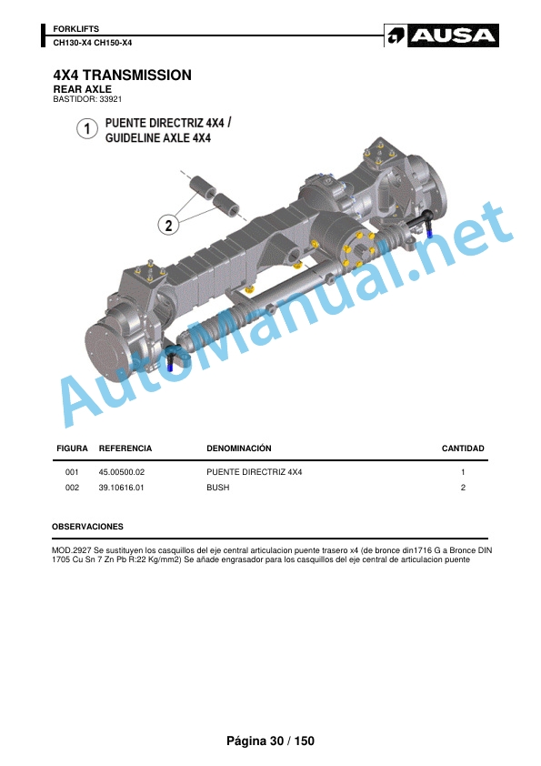 Kubota CH130-X4 CH150-X4 Parts Manual 2 Kubota CH130-X4 CH150-X4 Parts Manual - Image 2