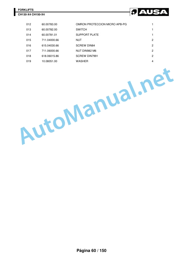 Kubota CH130-X4 CH150-X4 Parts Manual 3 Kubota CH130-X4 CH150-X4 Parts Manual - Image 3