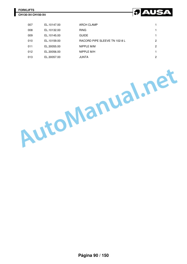 Kubota CH130-X4 CH150-X4 Parts Manual 4 Kubota CH130-X4 CH150-X4 Parts Manual - Image 4