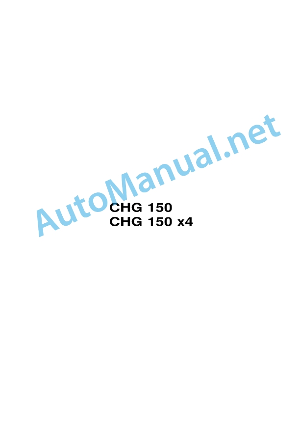 Kubota CHG 150 Parts Manual 1 Kubota CHG 150 Parts Manual