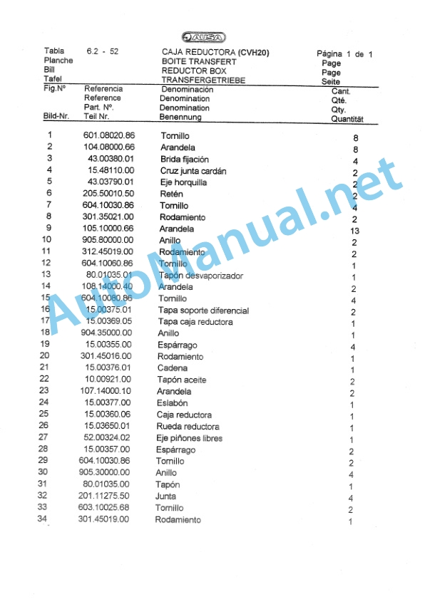 Kubota CVH 20 CH 22 Parts Manual 4 Kubota CVH 20 CH 22 Parts Manual-4