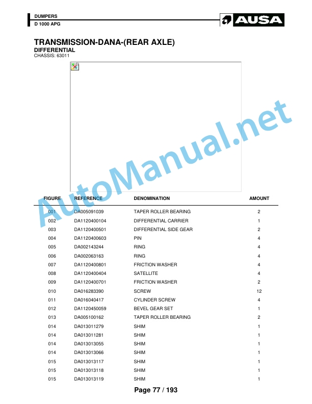 Kubota D 1000 APG Parts Manual 3 Kubota D 1000 APG Parts Manual - Image 3