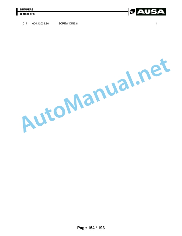 Kubota D 1000 APG Parts Manual 5 Kubota D 1000 APG Parts Manual - Image 5