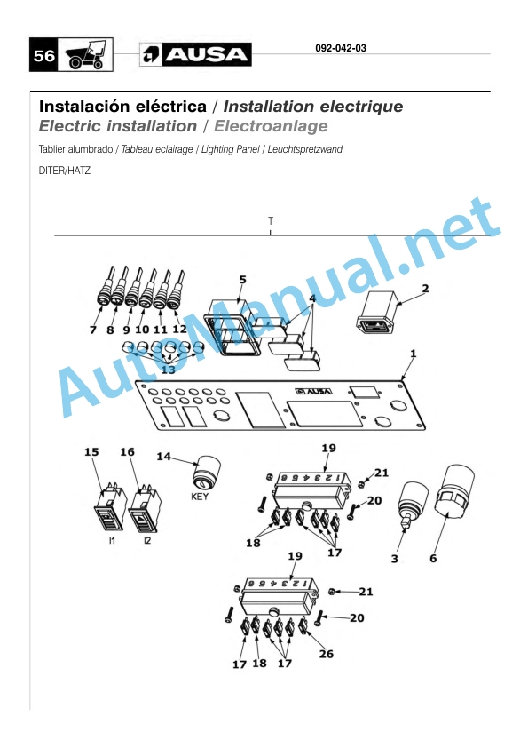 Kubota D 108 150 RM, D 108 150 RM x4, 120 DH, 120 DH x4 Parts Manual Spanish, French, English, German 4 Kubota D 108 150 RM, D 108 150 RM x4, 120 DH, 120 DH x4 Parts Manual Spanish, French, English, German-4