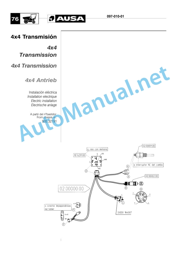 Kubota D 108 150 RM, D 108 150 RM x4, 120 DH, 120 DH x4 Parts Manual Spanish, French, English, German 5 Kubota D 108 150 RM, D 108 150 RM x4, 120 DH, 120 DH x4 Parts Manual Spanish, French, English, German-5