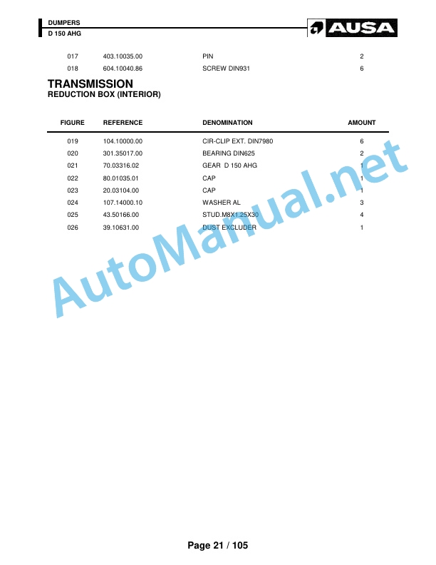 Kubota D 150 AHG Parts Manual 2 Kubota D 150 AHG Parts Manual - Image 2