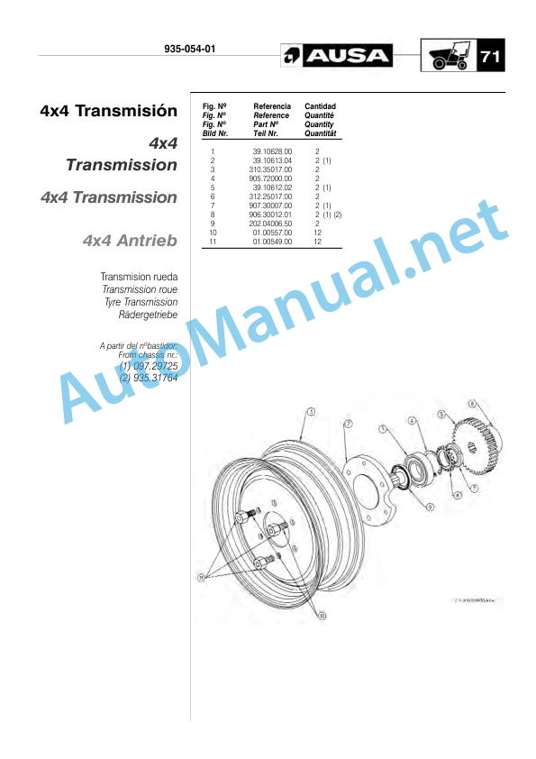 Kubota D 175 RMS x4 Parts Manual D 175 RMS Multilanguage (English included) 5 Kubota D 175 RMS x4 Parts Manual D 175 RMS Multilanguage (English included)-5