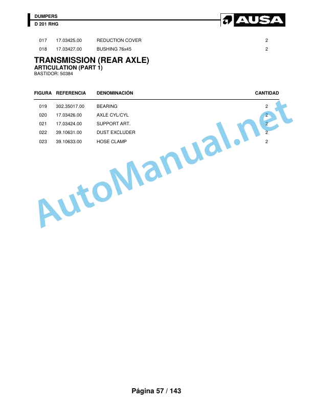 Kubota D 201 RHG Parts Manual 3 Kubota D 201 RHG Parts Manual - Image 3