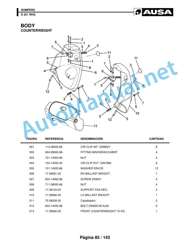 Kubota D 201 RHG Parts Manual 4 Kubota D 201 RHG Parts Manual - Image 4