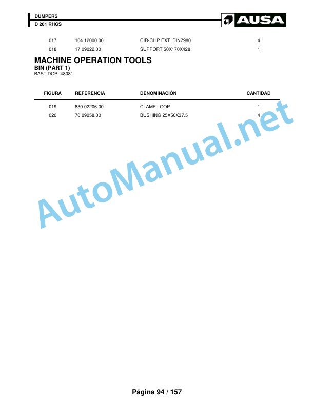Kubota D 201 RHGS Parts Manual 4 Kubota D 201 RHGS Parts Manual - Image 4
