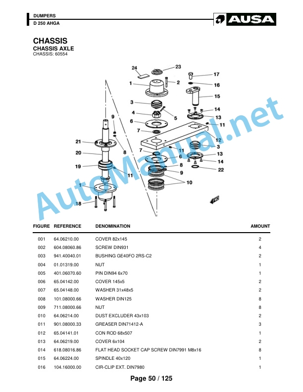 Kubota D 250 AHGA Parts Manual 3 Kubota D 250 AHGA Parts Manual - Image 3