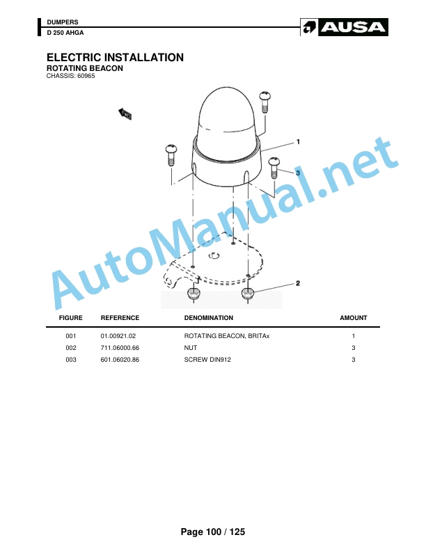 Kubota D 250 AHGA Parts Manual 5 Kubota D 250 AHGA Parts Manual - Image 5