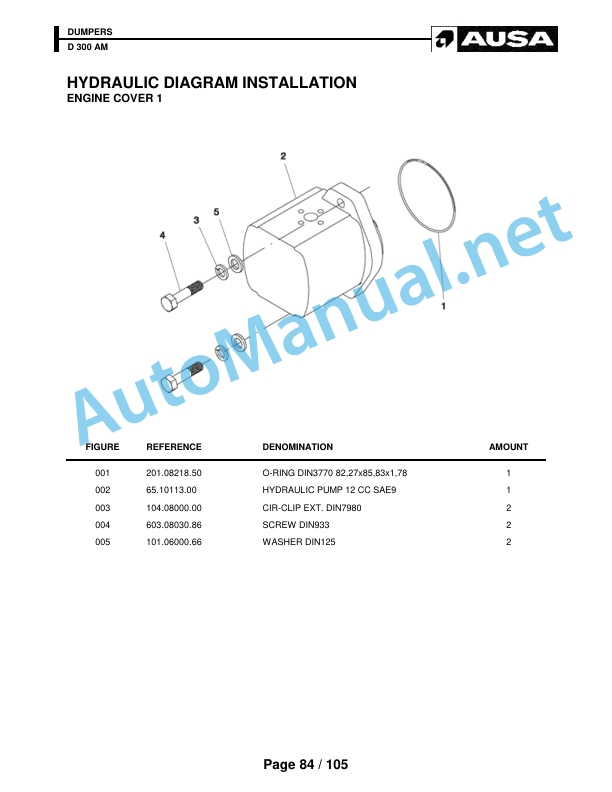 Kubota D 300 AM Parts Manual 5 Kubota D 300 AM Parts Manual - Image 5